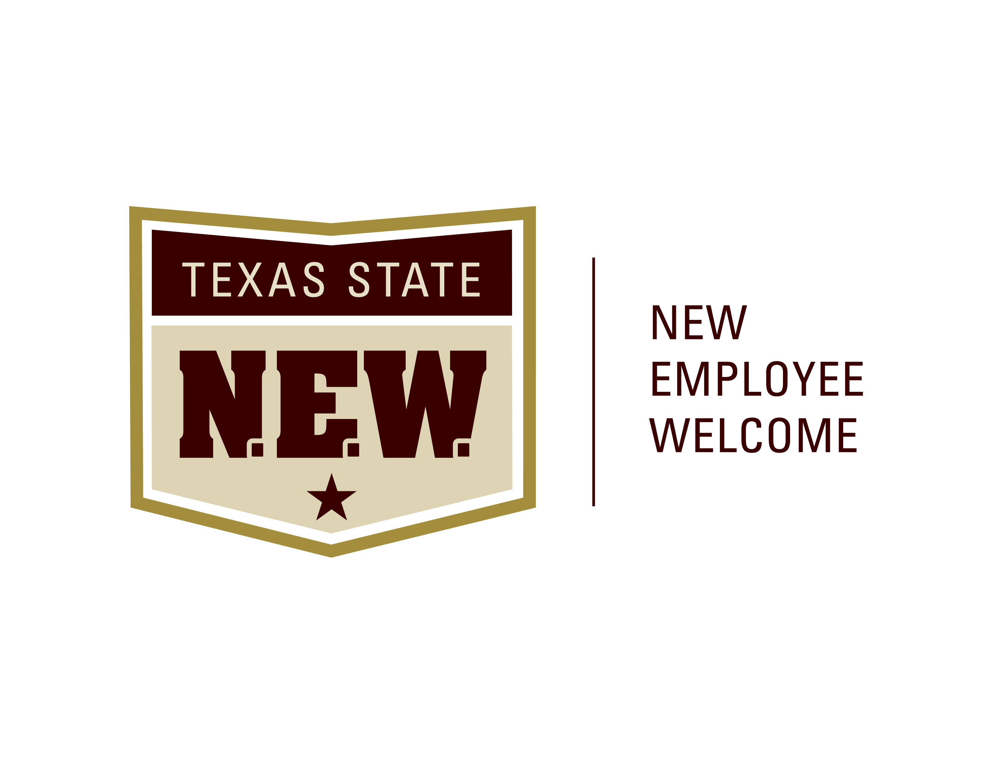 Texas State University New Employee Welcome Logotype